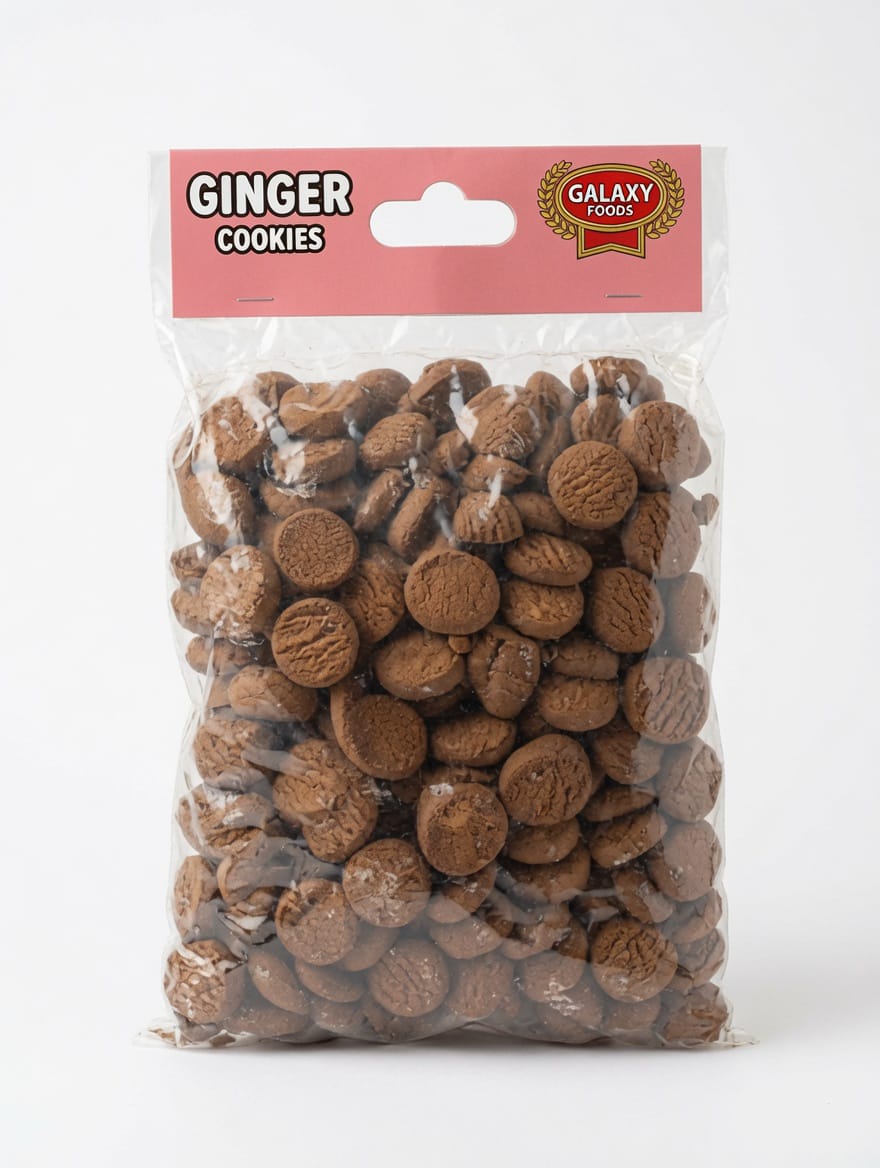 Galaxy Foods Ginger Cookies 2kg – Crispy Traditional Ginger Biscuits | Bulk Pack