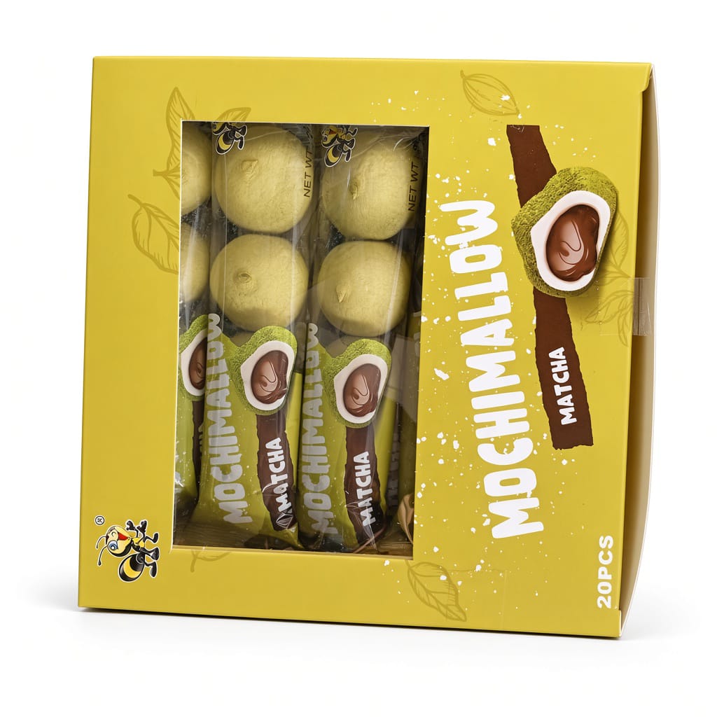 Mochimallow Soft Mochi Marshmallows – Matcha, Chocolate & Blueberry | 20pcs Box