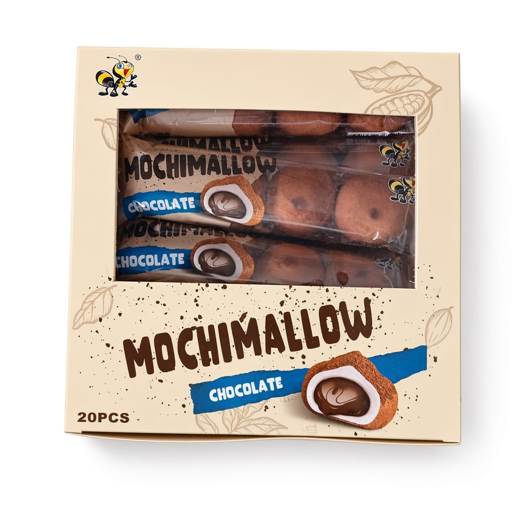 Mochimallow Soft Mochi Marshmallows – Matcha, Chocolate & Blueberry | 20pcs Box