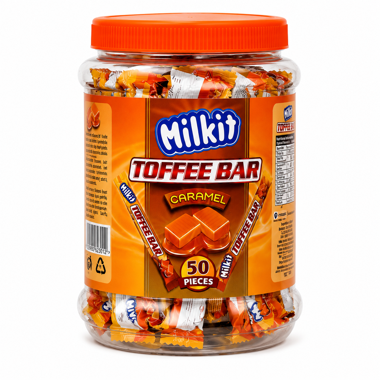 Milkit Toffee Bars (50 Pack) – Vanilla, Caramel, Chocolate Flavours
