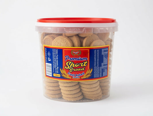 Galaxy Foods Premium Short Bread Cookies 150pcs – Fresh Baked Shortbread Biscuits | Bulk Tub