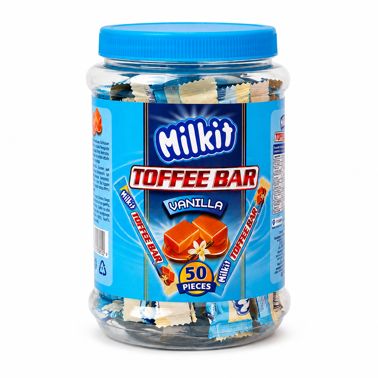 Milkit Toffee Bars (50 Pack) – Vanilla, Caramel, Chocolate Flavours